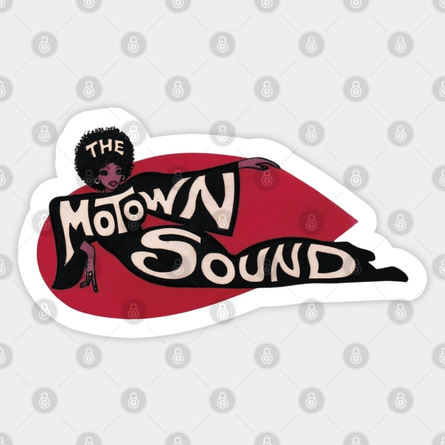 Vintage Style Detroit Sound Sticker by Timeless Chaos
